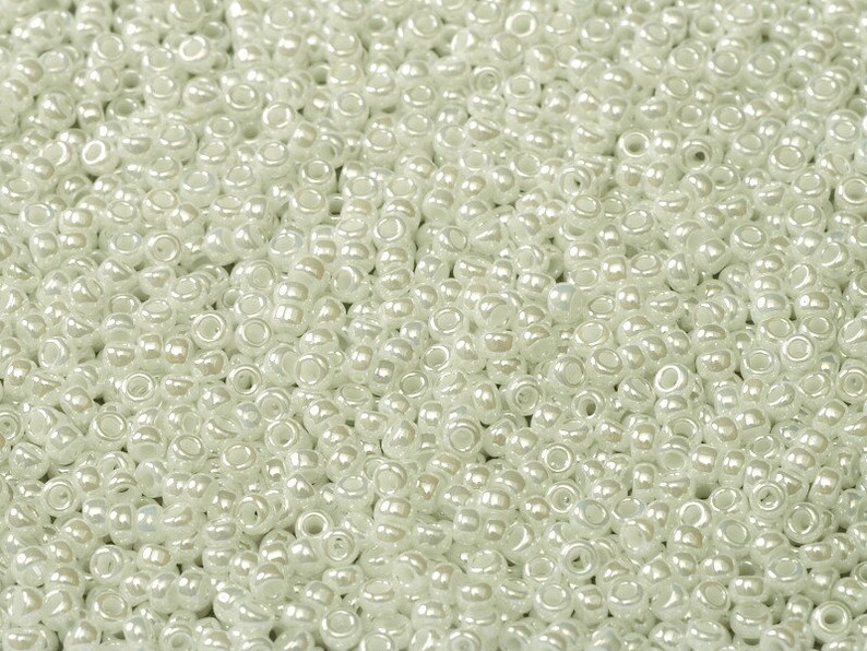 0420 Miyuki Seed Beads White Pearl Ceylon