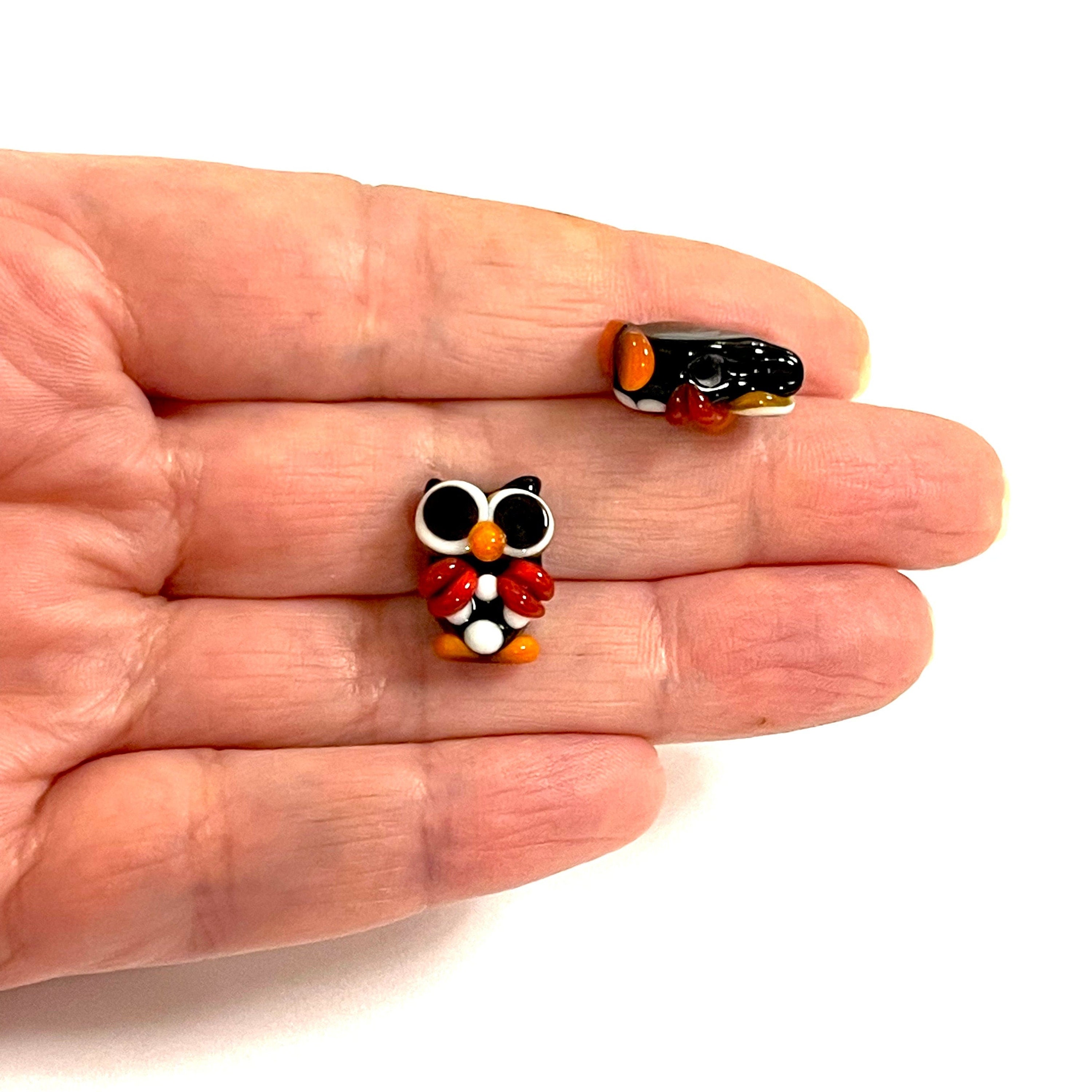 Hand Made Murano Glass Owl Charm