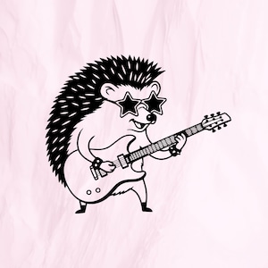 Crazy hedgehog SVG, Funny hedgehog SVG, Hedgehog cut file, Hedgehog clipart, Cute hedgehog for Cricut & Silhouette- Instant Download
