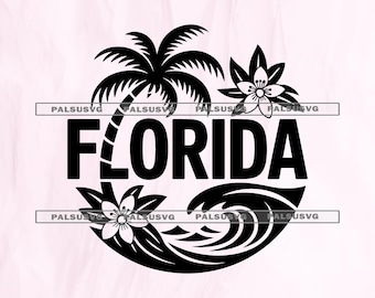Florida SVG – Beach Vacation Cut File (Digital Download)