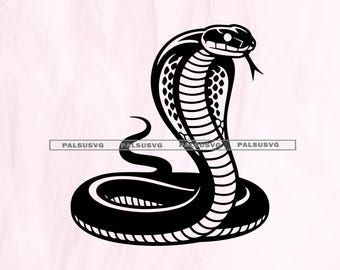 Cobra Snake SVG, Reptile Vector Cut File (Digital Download)