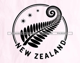 NZ Silber Farn SVG, Neuseeland Kiwiana, Nz Symbole PNG, Farn Clipart, Nz  Pflanzen Silhouette Cricut, Schwarzer Farn, Nz Sport Team, Alle schwarz  geschnitten - Etsy sterreich