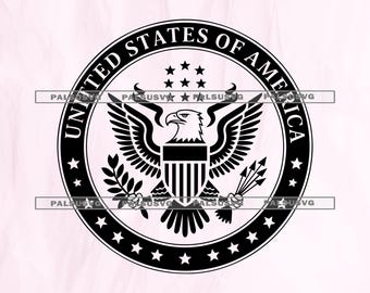 光沢のあるアメリカの国章ステッカー E Pluribus Unum アメリカ合衆国