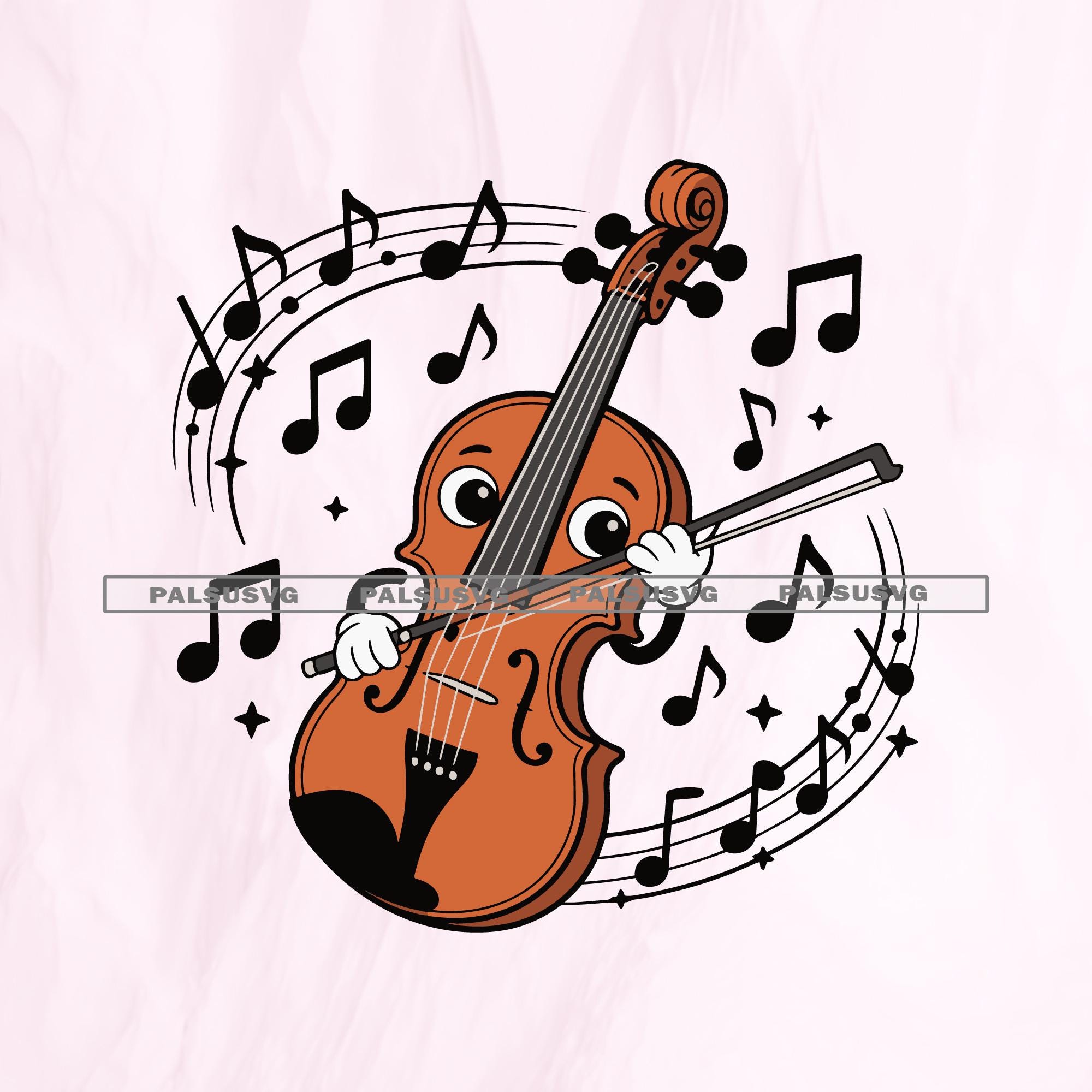 Kawaii violin - Etsy México, image size:2000x2000