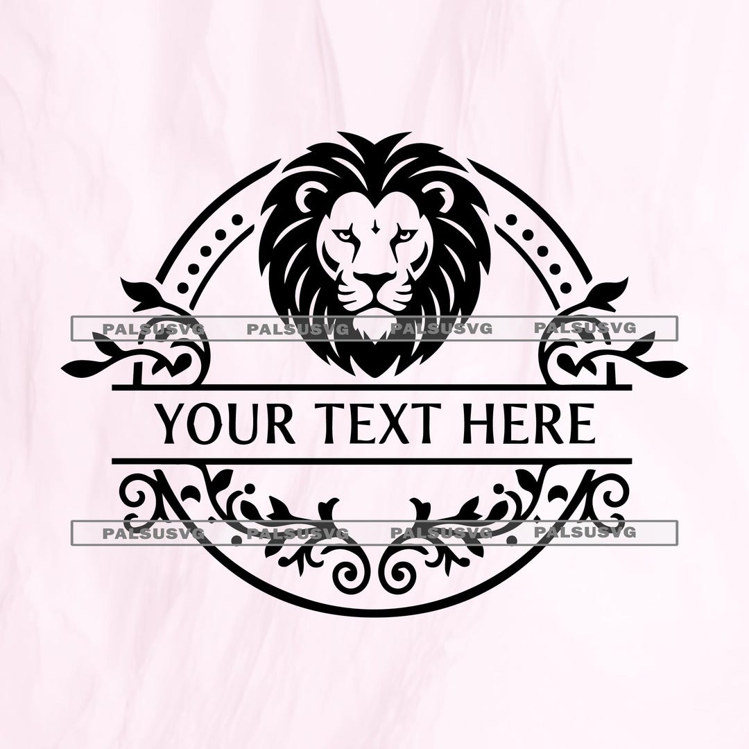 Lion Monogram SVG, Family Crest Logo (digital Download) - Etsy