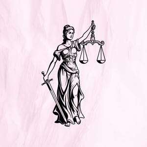 Lady Justice svg, Lady Justice cricut, Lady Justice clipart, Lady Justice vector, Lady Justice silhouette, instant download