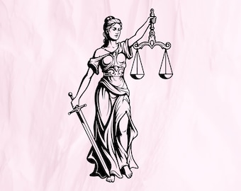Lady Justice svg, Lady Justice cricut, Lady Justice clipart, Lady Justice vector, Lady Justice silhouette, instant download