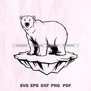 Polar Bear Design Cut Files for Cricut & Silhouette | SVG, EPS, Dxf, PNG | Instant Download