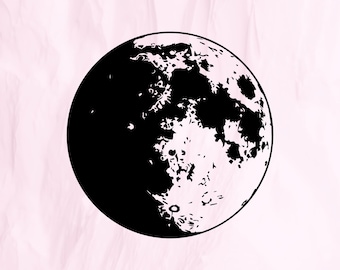 Moon Clipart, Celestial SVG Vector Bundle (Digital Download)