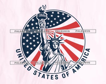 Statue of Liberty SVG – Patriotic USA Emblem Cut File (Digital Download)