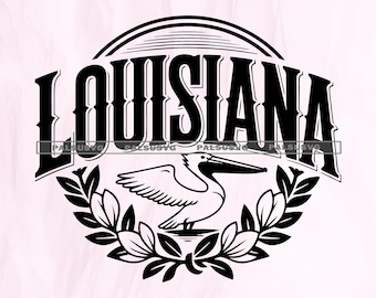 Louisiana Pelican SVG, Southern State Pride Clipart (Digital Files)