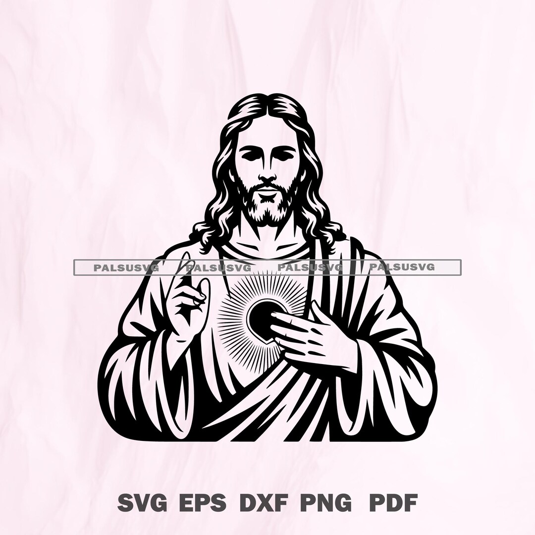 Jesus Christ SVG | Christian Religious Cut File (digital Download) - Etsy