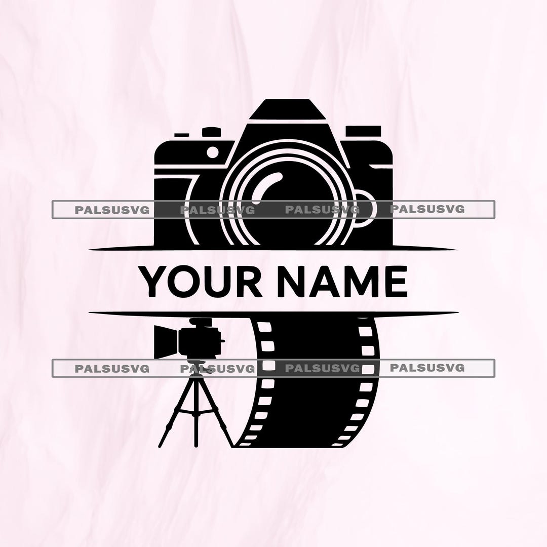 Splitcamera Monogram Camera Split Monogram SVG – Personalized Photography Videographer Film ...