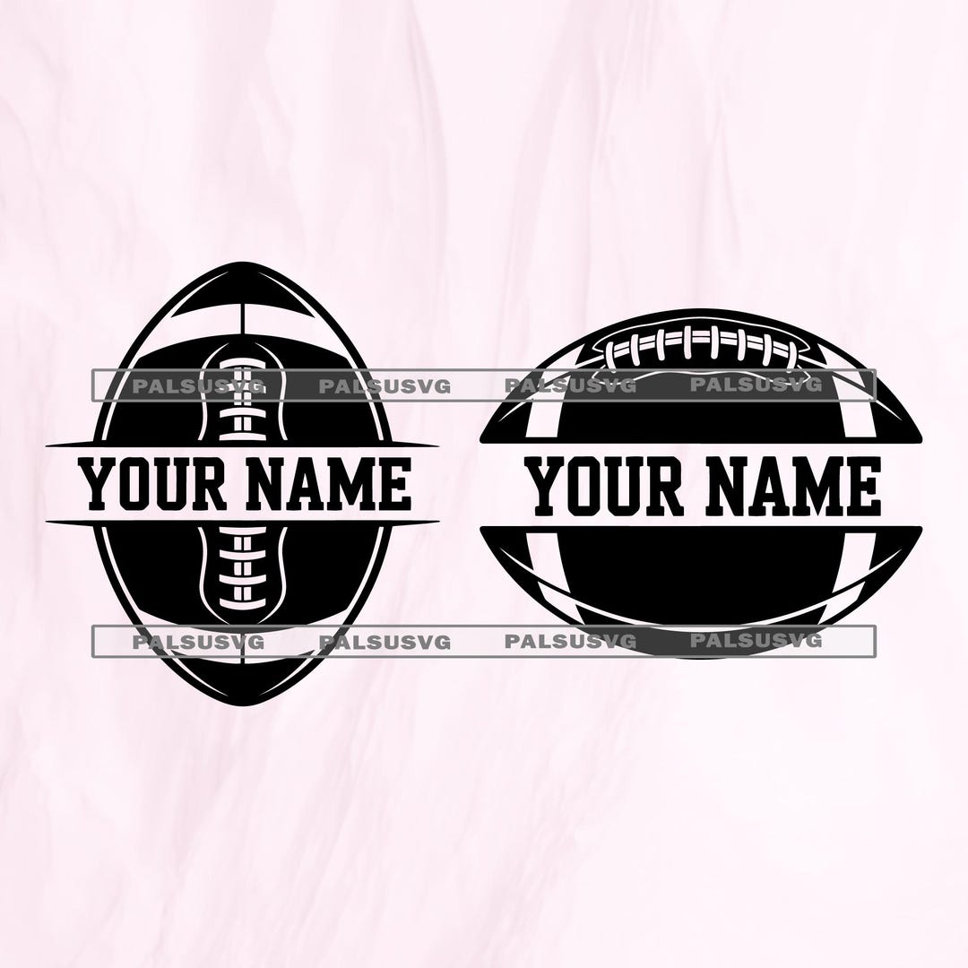 Football Monogram SVG Bundle, Custom Team Name PNG (digital Download ...