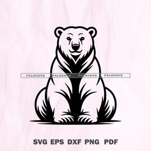 Polar Bear Design Cut Files for Cricut & Silhouette | SVG, EPS, Dxf, PNG | Instant Download