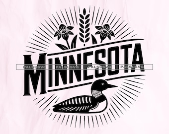 Minnesota State Pride SVG, Loon Clipart (digitaler Download)