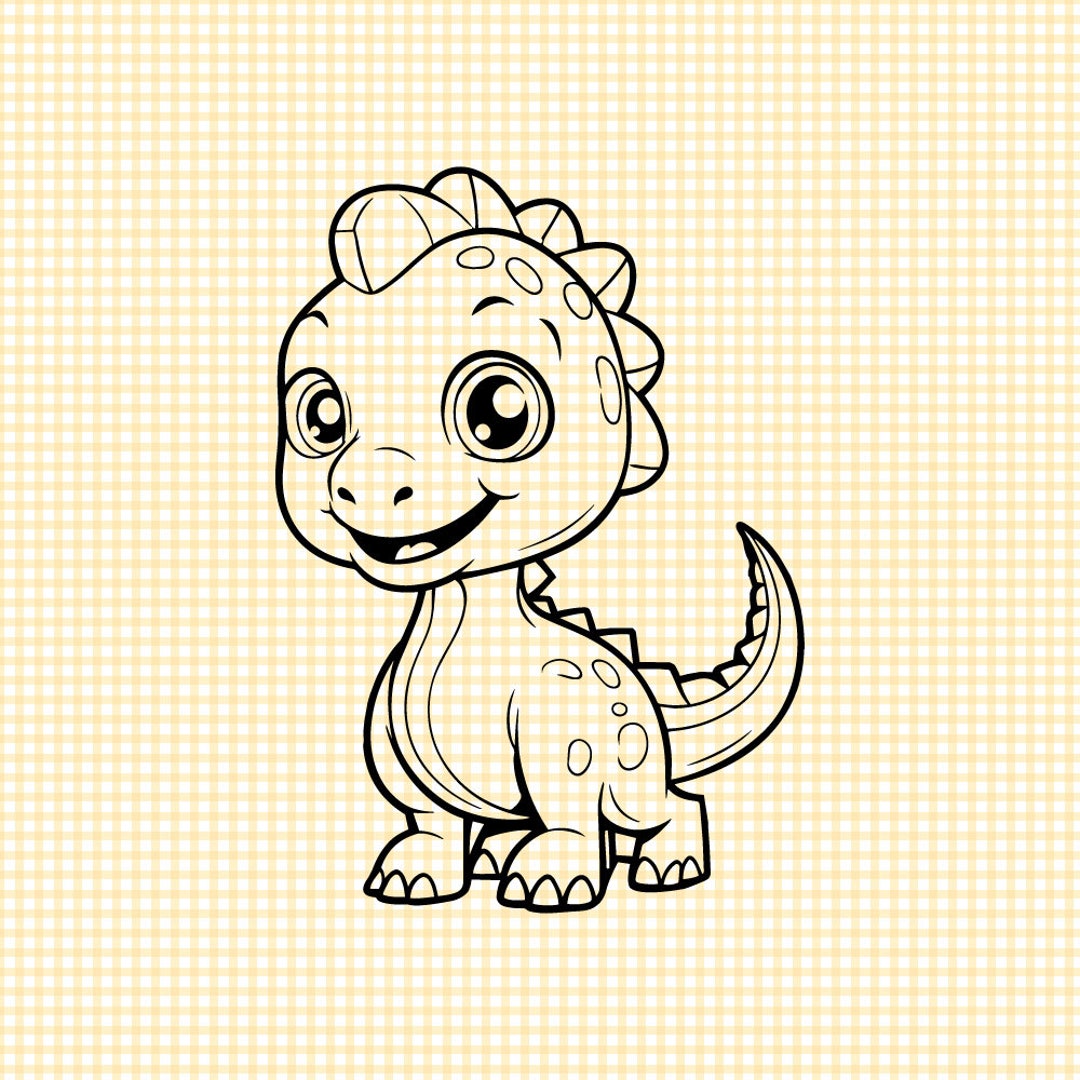 Cute Dinosaur SVG PNG DXF Vector Cricut - Etsy Australia