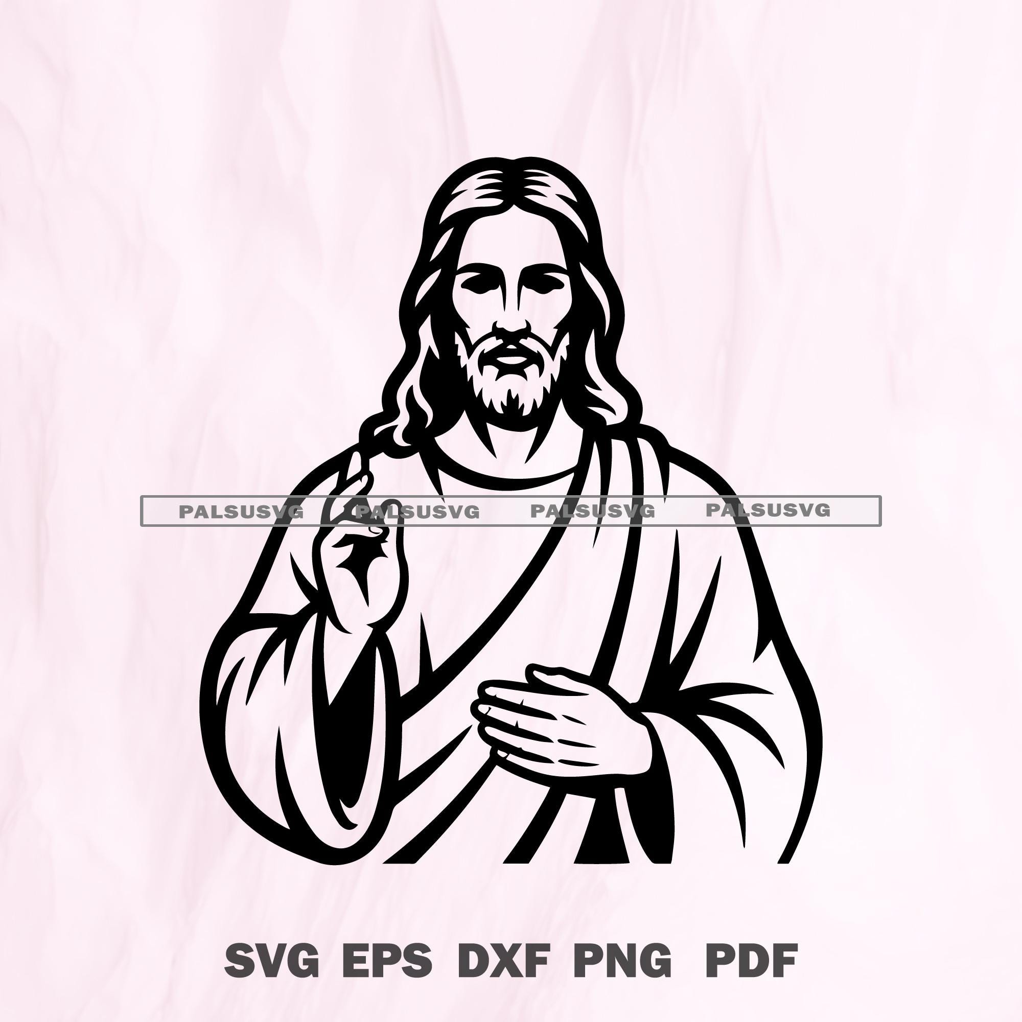 Jesus Christ SVG | Christian Religious Cut File (digital Download) - Etsy