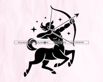 Sagittarius Archer Centaur Zodiac Horoscope Sign Symbol Icon; Astrology ...