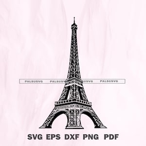 Arquivo de corte SVG da Torre Eiffel | Marco Paris França para Cricut - Download instantâneo