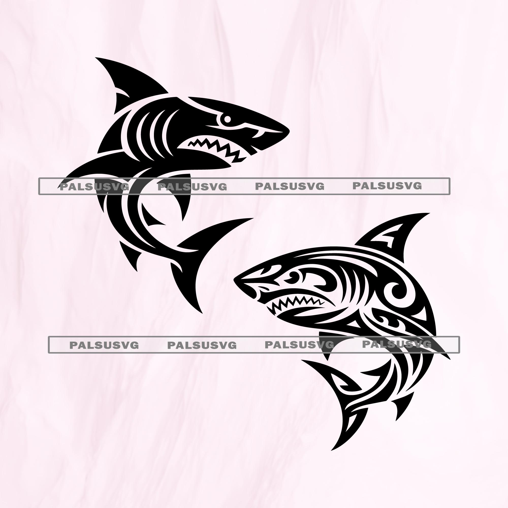 Tribal shark tattoo - Etsy 日本