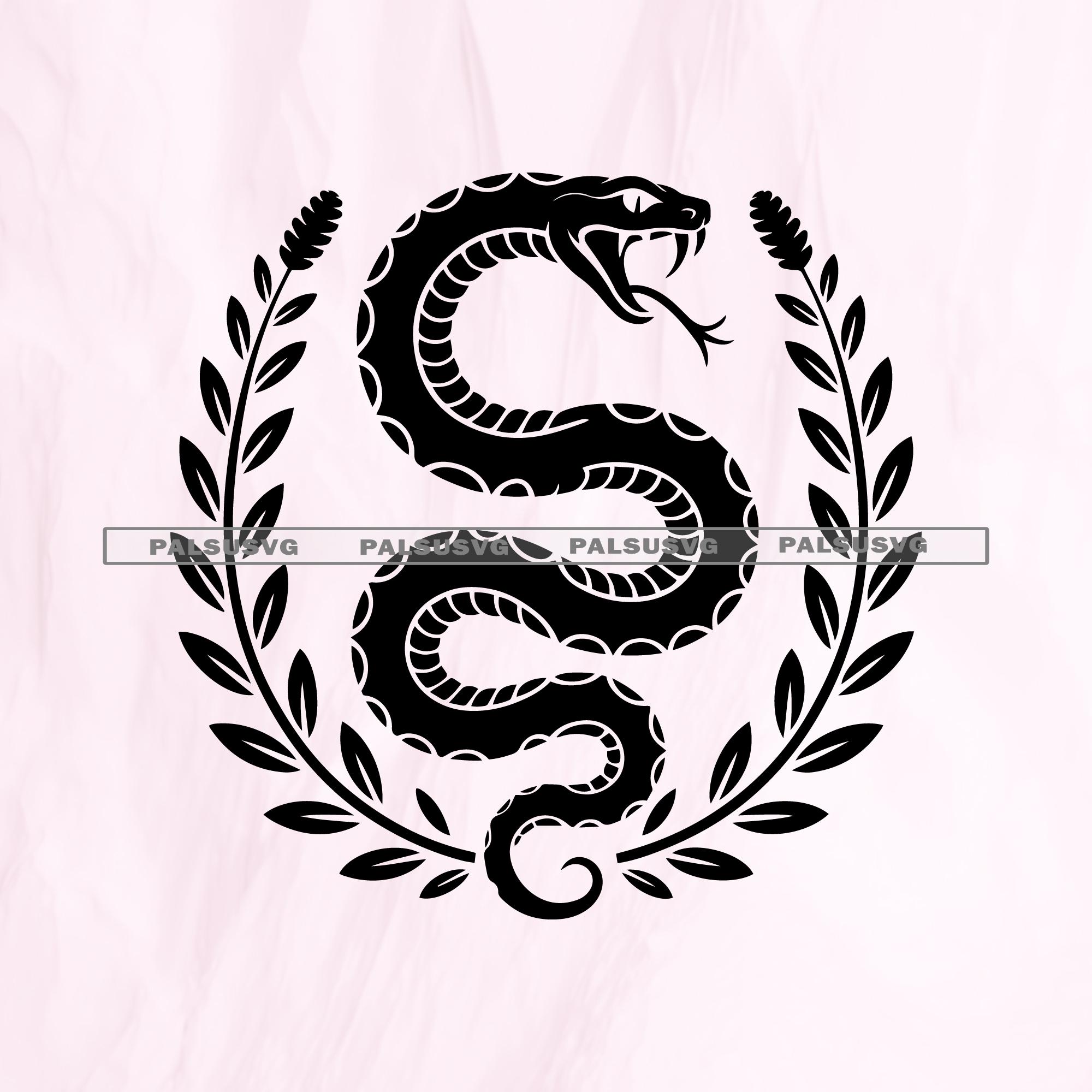 Snake Crest SVG, Serpent Clipart, Gothic Pagan Symbol (digital Download) -  Etsy, image size:2000x2000