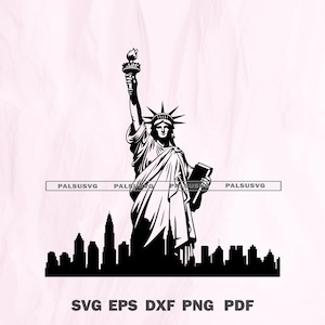 Statue of Liberty svg, Statue of Liberty png, Statue of Liberty silhouette, Liberty svg, cricut, vector, png, instant download