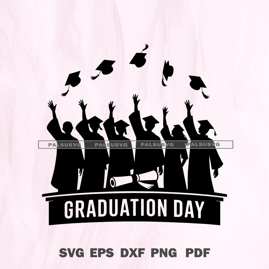 Graduation Day SVG, Cap and Gown Vector (digital Download) - Etsy