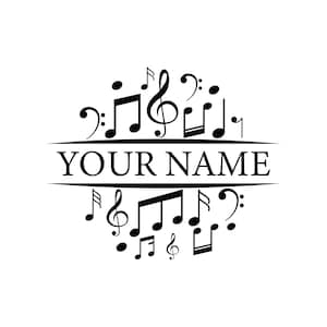Notas musicales svg cricut