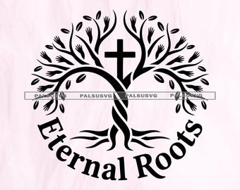 Christian Tree of Life SVG, Eternal Roots Design (digital Download