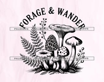 Archivo SVG de "Forage and Wander" (Descarga digital)
