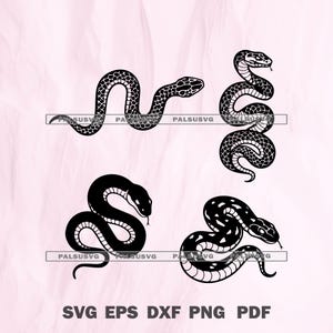 Snake Bundle Design Cut Files for Cricut & Silhouette | SVG, EPS, Dxf, PNG | Instant Download