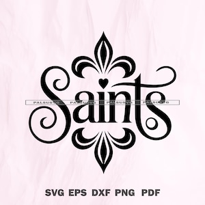 セインツSVG、フルール・ド・リスSVG、クリカット用ニューオーリンズ・フットボールカットファイル、ノーラSVG、Who Dat、ゲームデーシャツデザイン、即時ダウンロード
