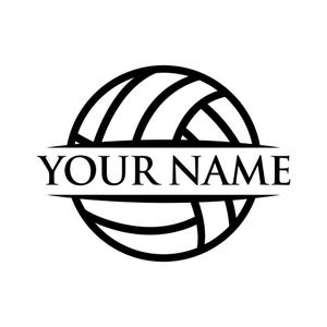 Volleyball custom split svg cricut vector