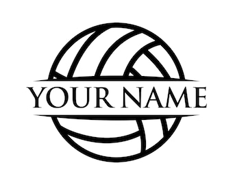 Volleyball custom split svg cricut vector
