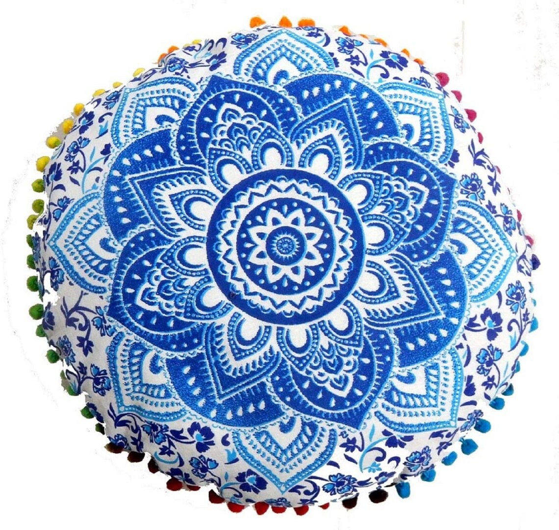 Cushion round cushion floral cushion cover Home decor sofa Etsy