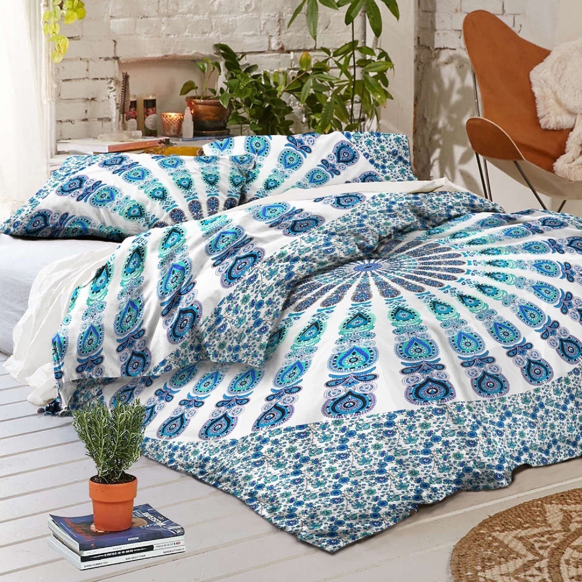 All Size Indian Handmade Mandala Duvet Cover Set Cotton Etsy