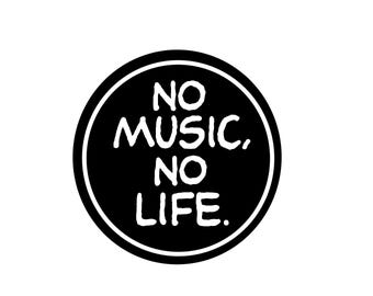Music Stickers, No Music No Life, Tower Records