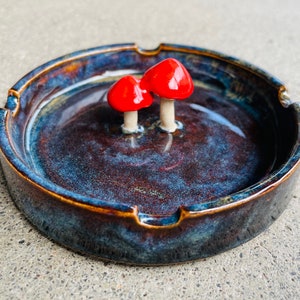 Ceramic Ashtrays, Mushroom Ashtrays, Handmade Pottery