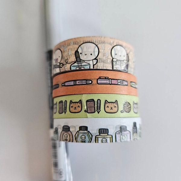 Washi Tape Samples - thecoffeemonsterzco TCMC x Wonder pens Collaboration Set