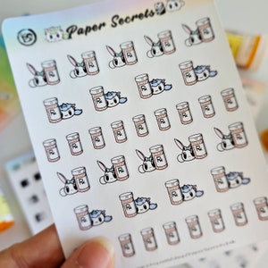 Pharmacy Prescription Decorative Planner Stickers (for ECLP, Hobonichi etc)