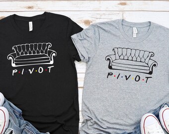 Womens Friends Pivot Tshirt Tv Show Friends Christmas T Shirt Funny Tee Tops