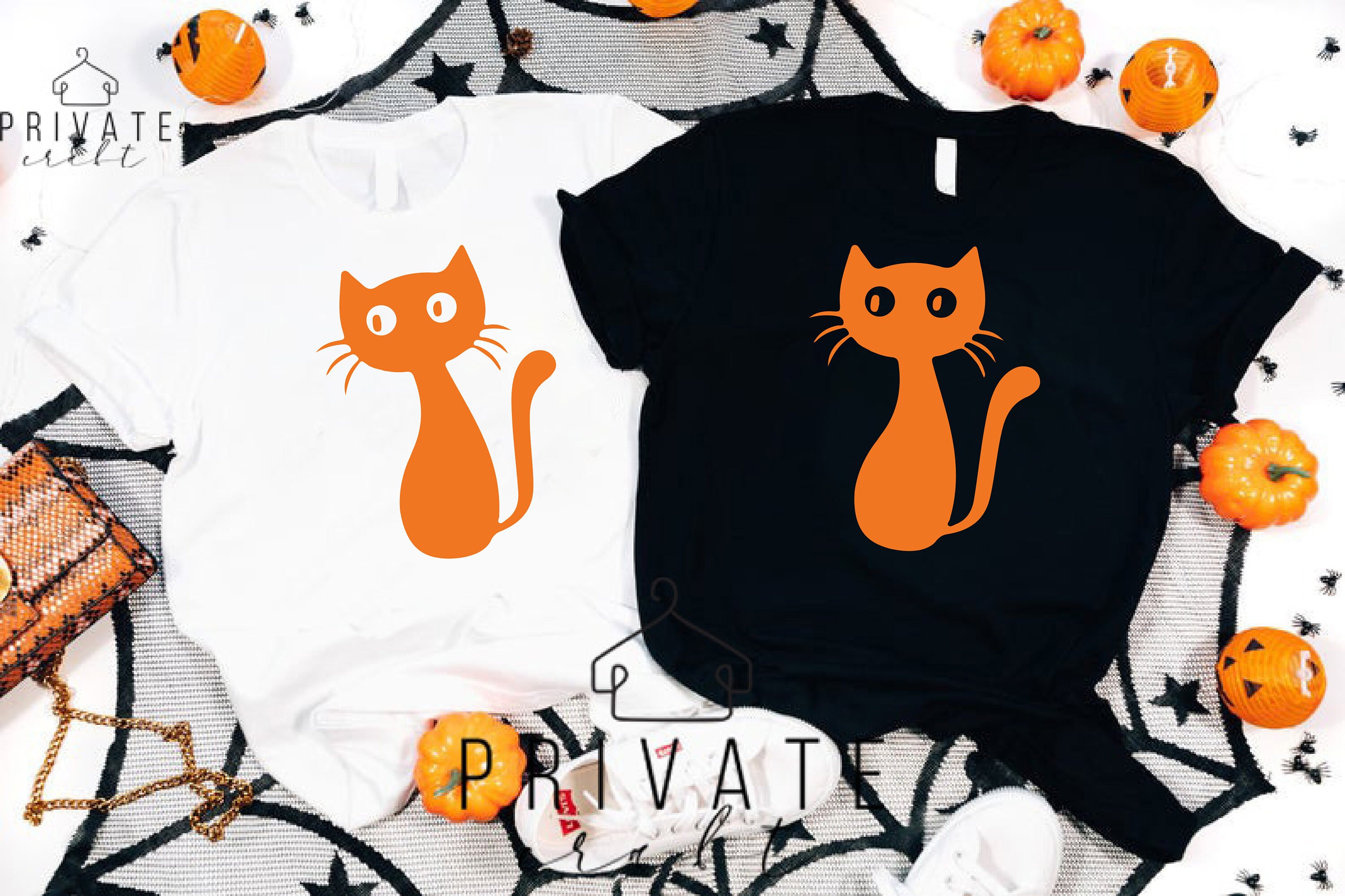 Black Cat Halloween Shirt Halloween Shirt Halloween Funny Etsy