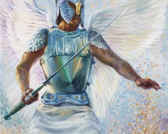 Facing the enemy, Giclee print on canvas, 16''x12''