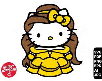 Princess Hello Kitty Etsy