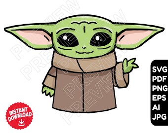 Download Yoda Clipart Etsy SVG, PNG, EPS, DXF File