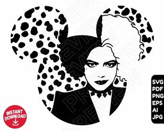 Free Free 334 Disney Villains Svg Cruella Deville Svg SVG PNG EPS DXF File
