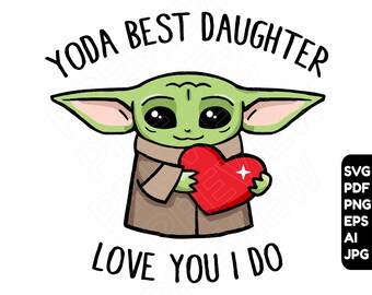 Yoda Best Svg Etsy