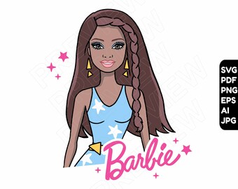 Download Black Barbie Svg Etsy