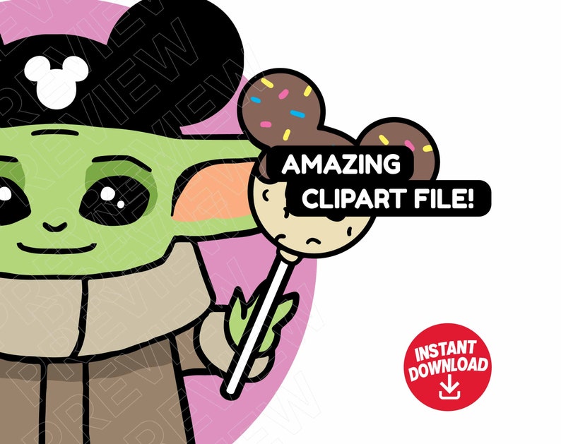 Download Baby Yoda SVG Disney Ears Snacks svg cut file clipart Baby ...